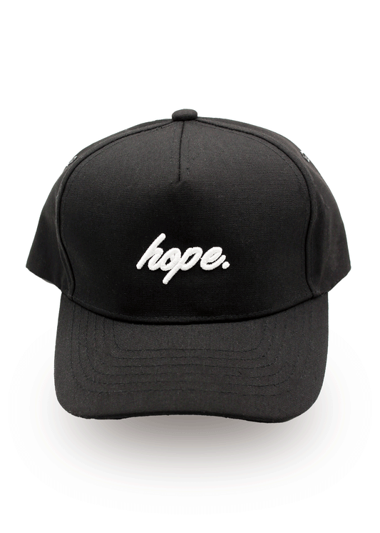 Script 5 Panel Cap - Black