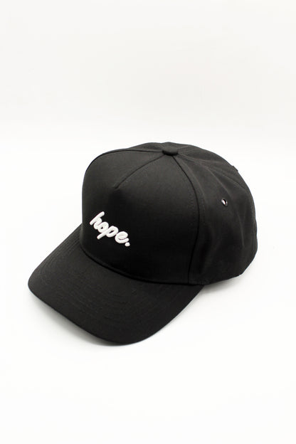 Script 5 Panel Cap - Black