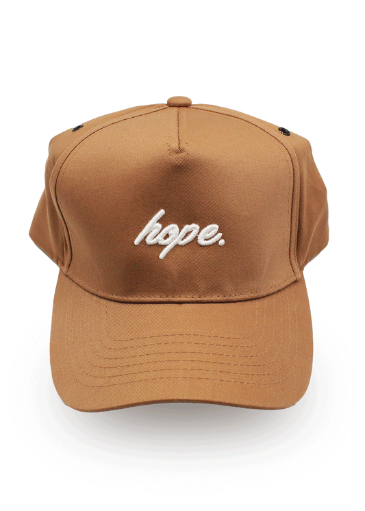 Script 5 Panel Cap - Brown