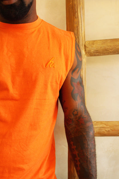 "Share Your Gifts" Sleeveless T-Shirt - Orange