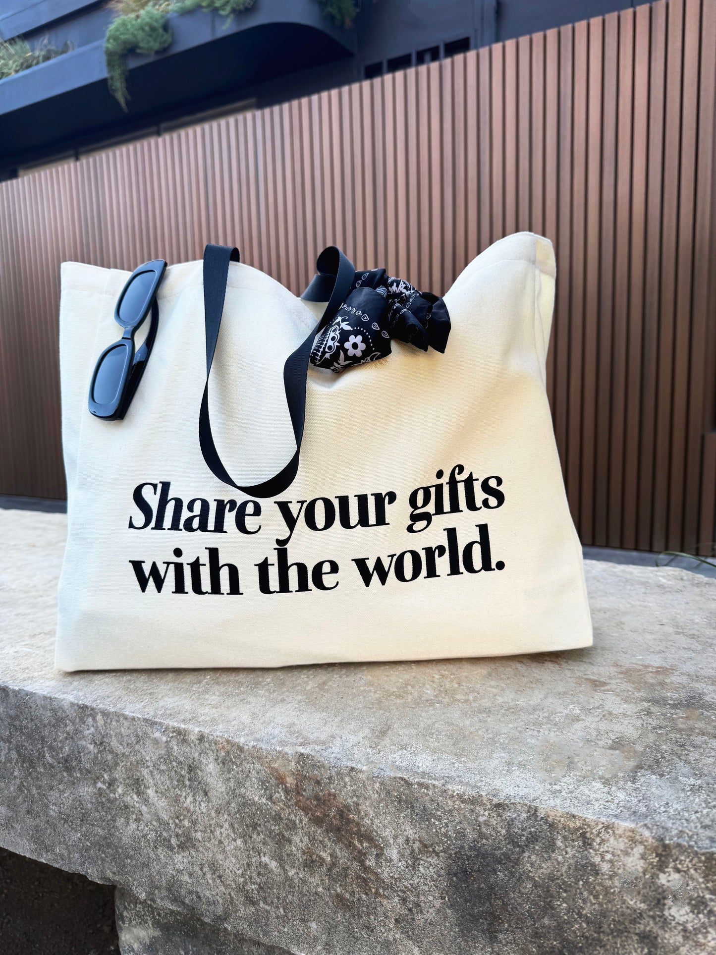 Share Your Gifts XL Tote Bag