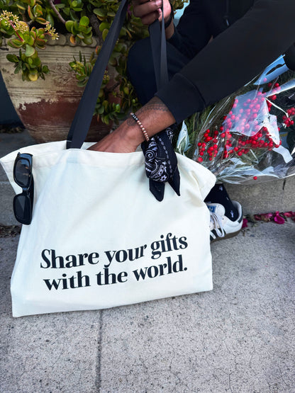 Share Your Gifts XL Tote Bag