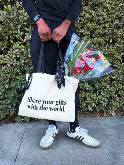 Share Your Gifts XL Tote Bag